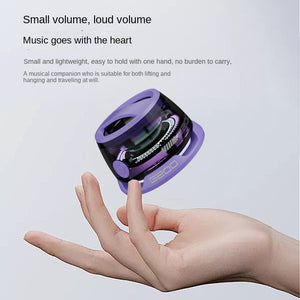 The Empire Mini Magnetic Wireless Bluetooth Bracket Small Stereo Outdoor Portable Bluetooth Stereo Desktop Mini Trendy Play Speaker