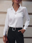Fashionable Elegant Business Style Long Sleeve Shirt With Pearl Button